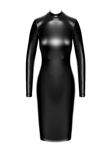 Robe fuseau Crystal F371 - Noir Handmade